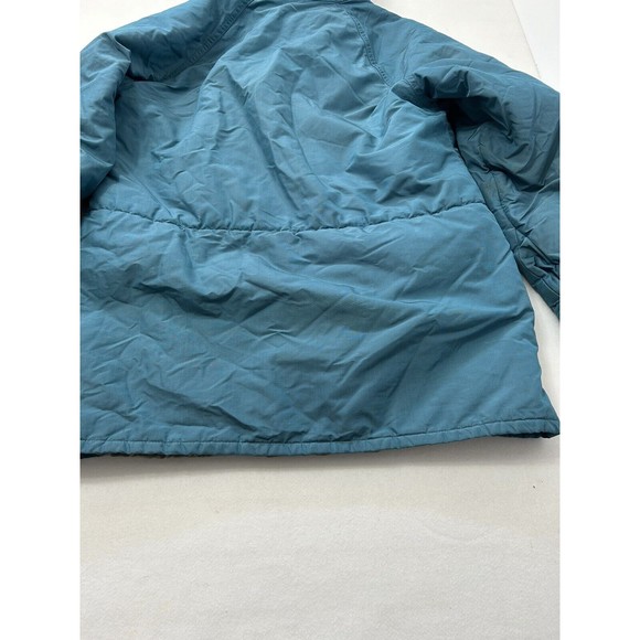 Vintage Columbia Hooded Trench Coat Insulated Thinsulate Size Large‎ Teal Winter - Picture 10 of 14